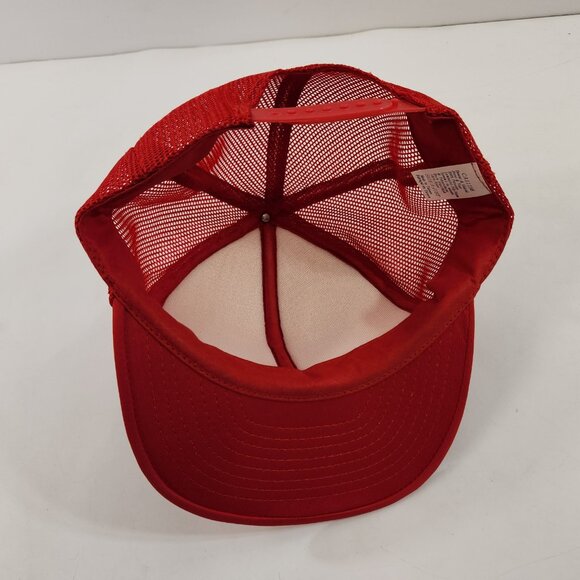 Consolidated Freightways CF Red Snapback Cap Mesh Back Trucker Hat One Size - Picture 7 of 10